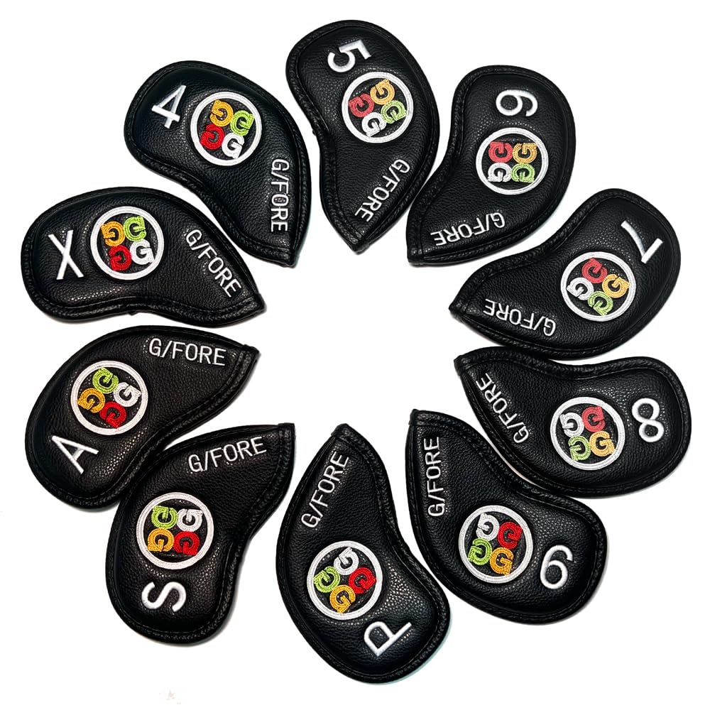 Amazon.co.jp: ジーフォア ゴルフ アイアンカバーセット セットカバー