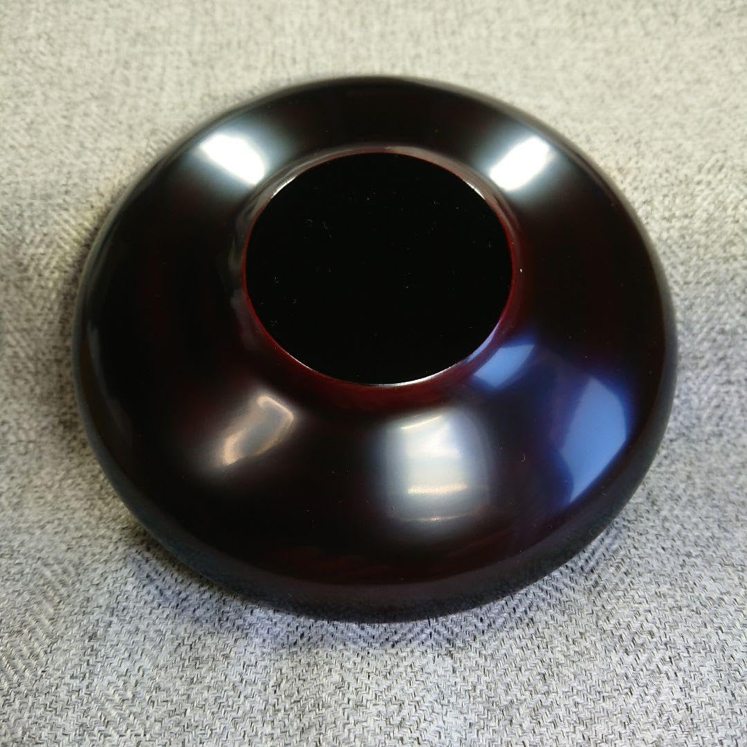 Amazon.co.jp: 輪島塗 大雅堂 溜呂色 茶托 5客 輪島漆器 うるし塗装