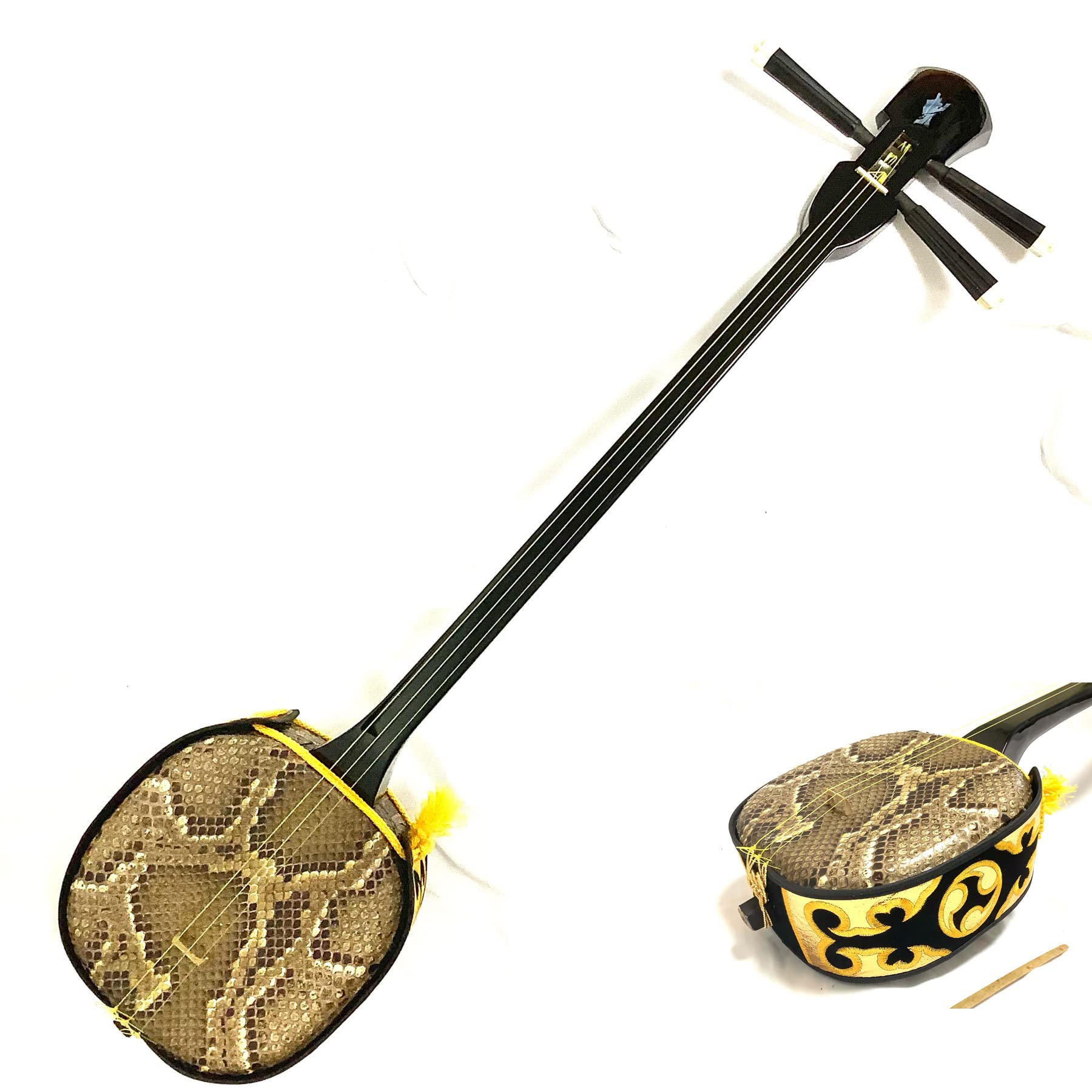 Amazon | ♪奄美三線本皮強化張り♪ 三味線本皮強化張り仕様 奄美民謡