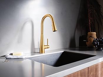 Moen Sleek Brushed Gold One-Handle, Single-Hole Pulldown Kitchen