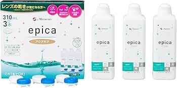Amazon | エピカ アクアモア 310ml×3本 by メニコン | 洗浄・保存液