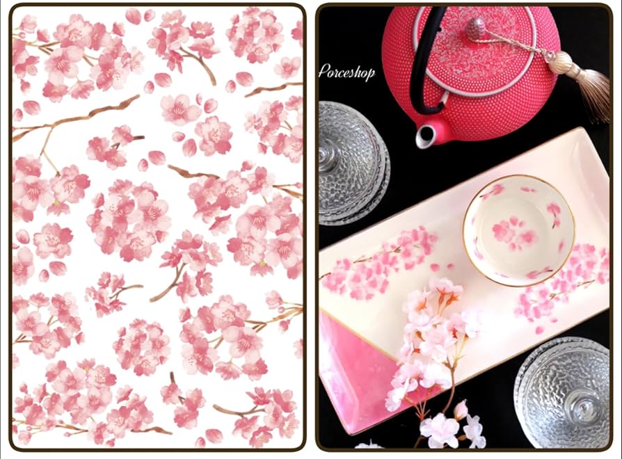 Amazon.co.jp: ポーセラーツ 転写紙【白磁用】桜転写紙 チェリー