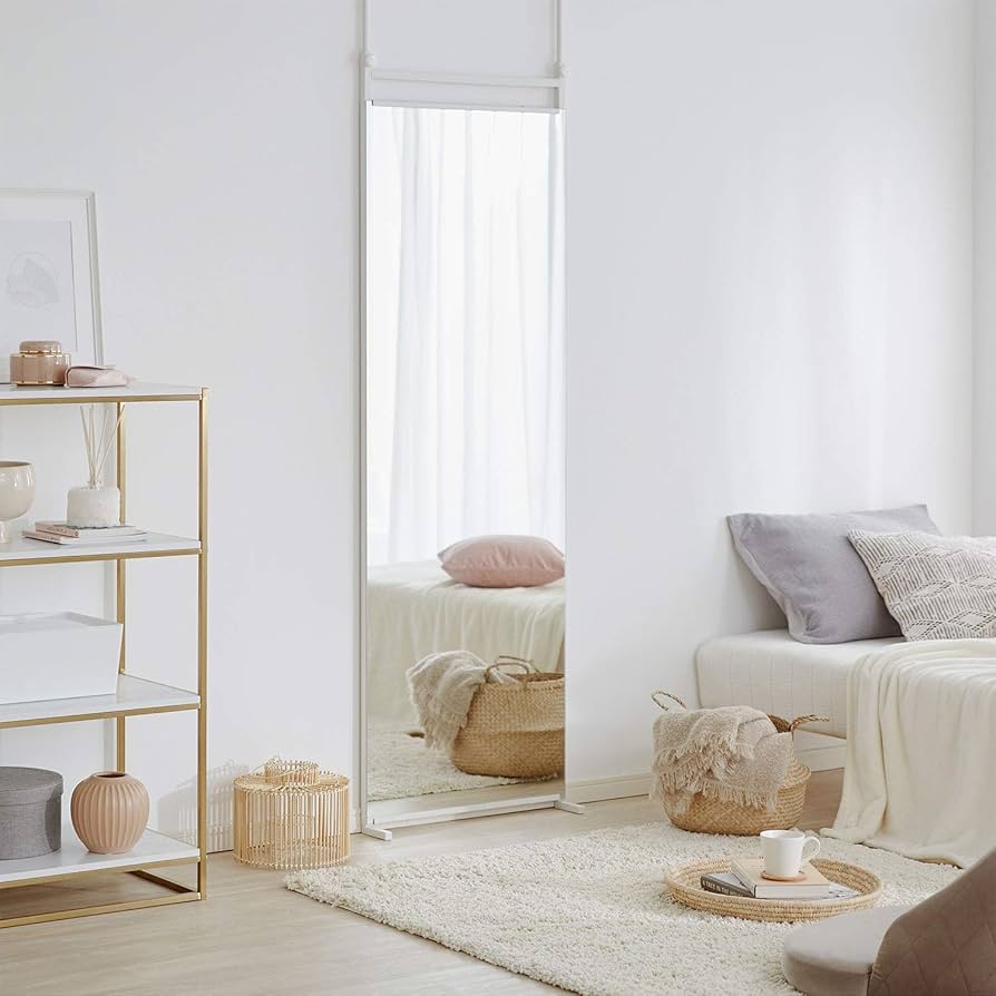 Amazon.co.jp: LOWYA ロウヤ 姿見鏡 全身ミラー 大きい 突っ張り