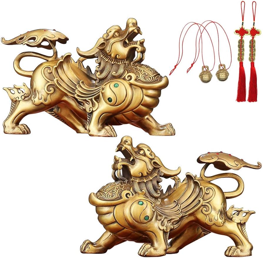 Amazon.co.jp: 貔貅 ヒキュウ 銅製 置物 ひきゅう 北斗七星 風水グッズ