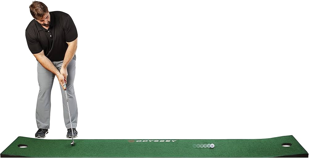 Amazon | オデッセイ(Odyssey) ゴルフ 練習マット パターマット 傾斜