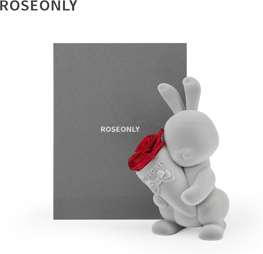 Amazon｜ROSEONLY プリザーブドフラワー ハニーラビットとデスティニー