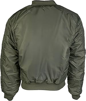 Amazon | USフライトジャケットMA-1スタイルオリーブグリーン陸軍