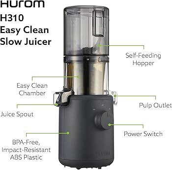 Amazon.com: Hurom H310 Easy Clean Slow Juicer, White | Compact