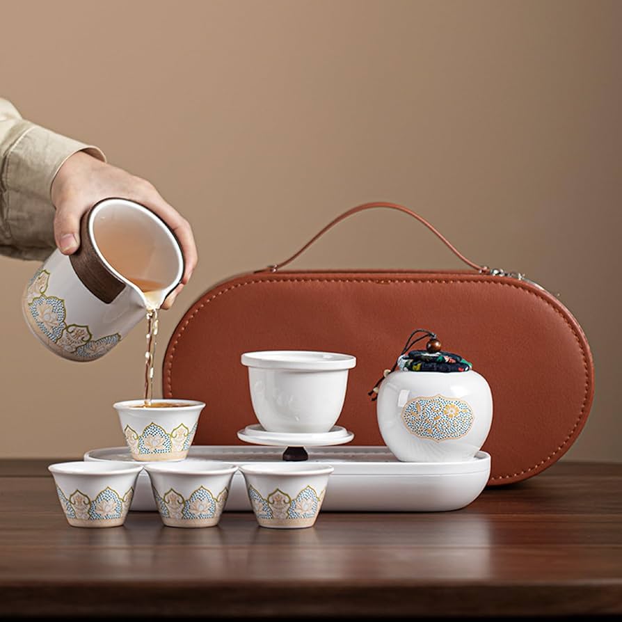 Amazon.co.jp: JIKANNOYA 中国茶器セット 茶器 茶具 磁器 急須 湯呑み