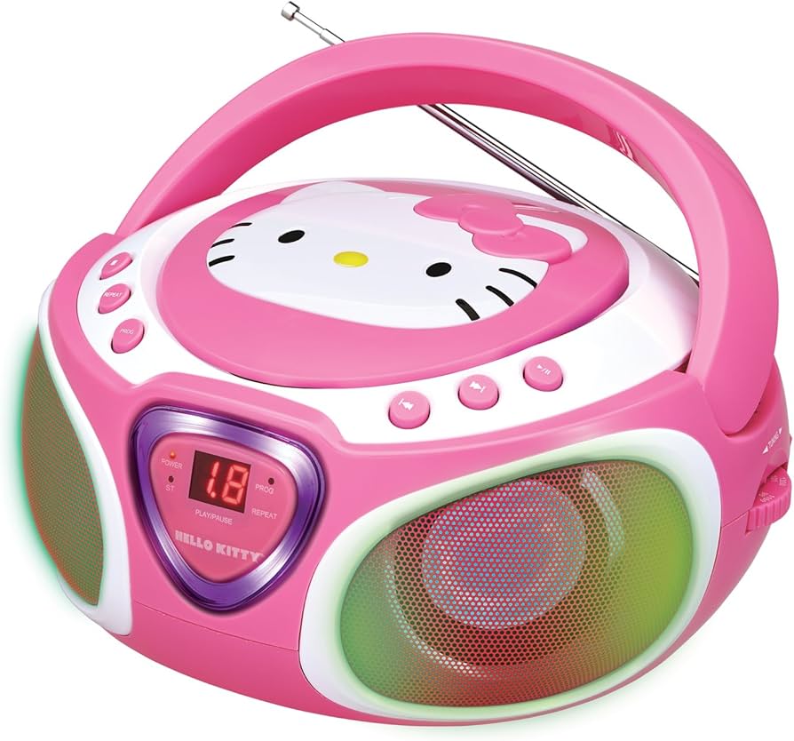 Amazon.co.jp: Hello Kitty CD Boombox with AM/FM Radio and LED