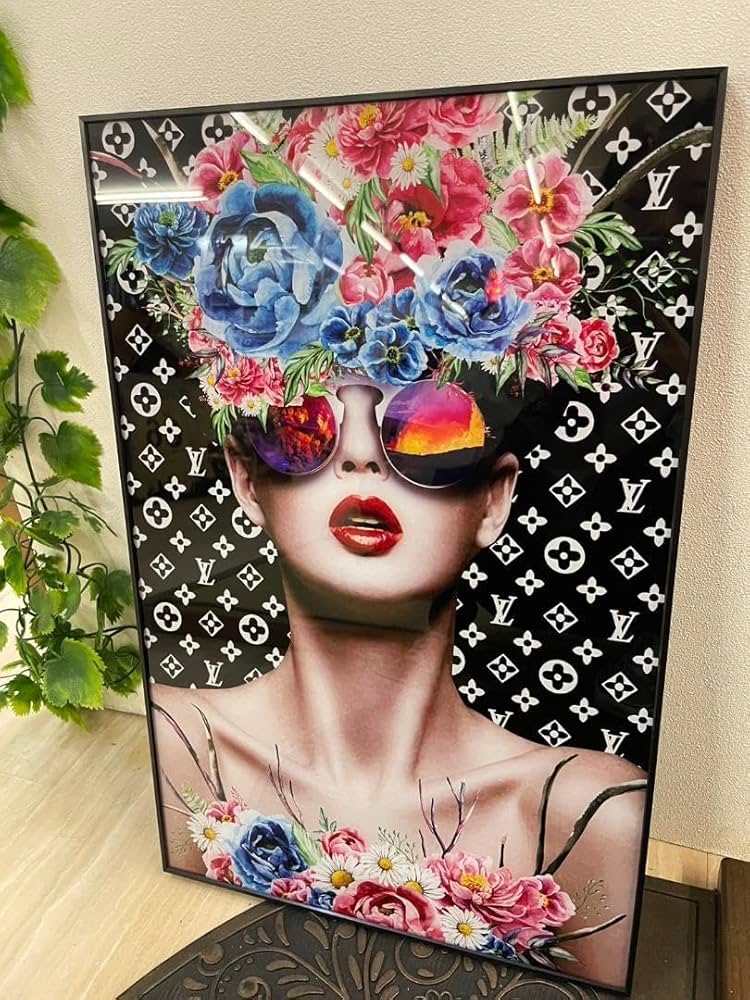 No.151フレーム付きキャンバスアート ブランドオマージュアート アート