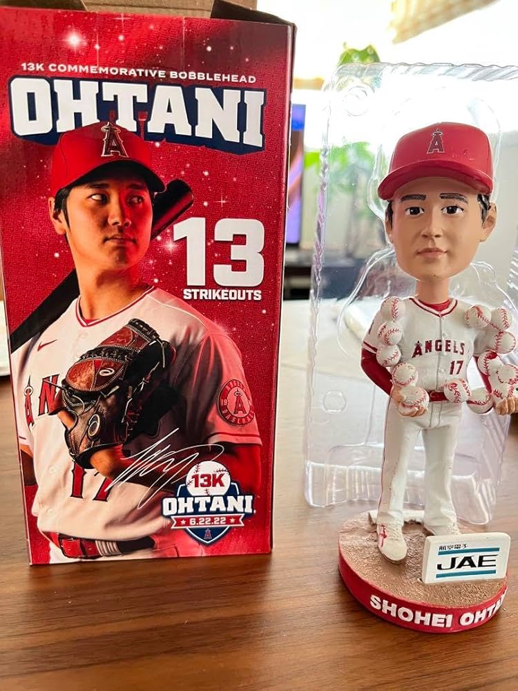 限定 大谷翔平 13奪三振記念 ボブルヘッド Amazon.co.jp: エンゼルス