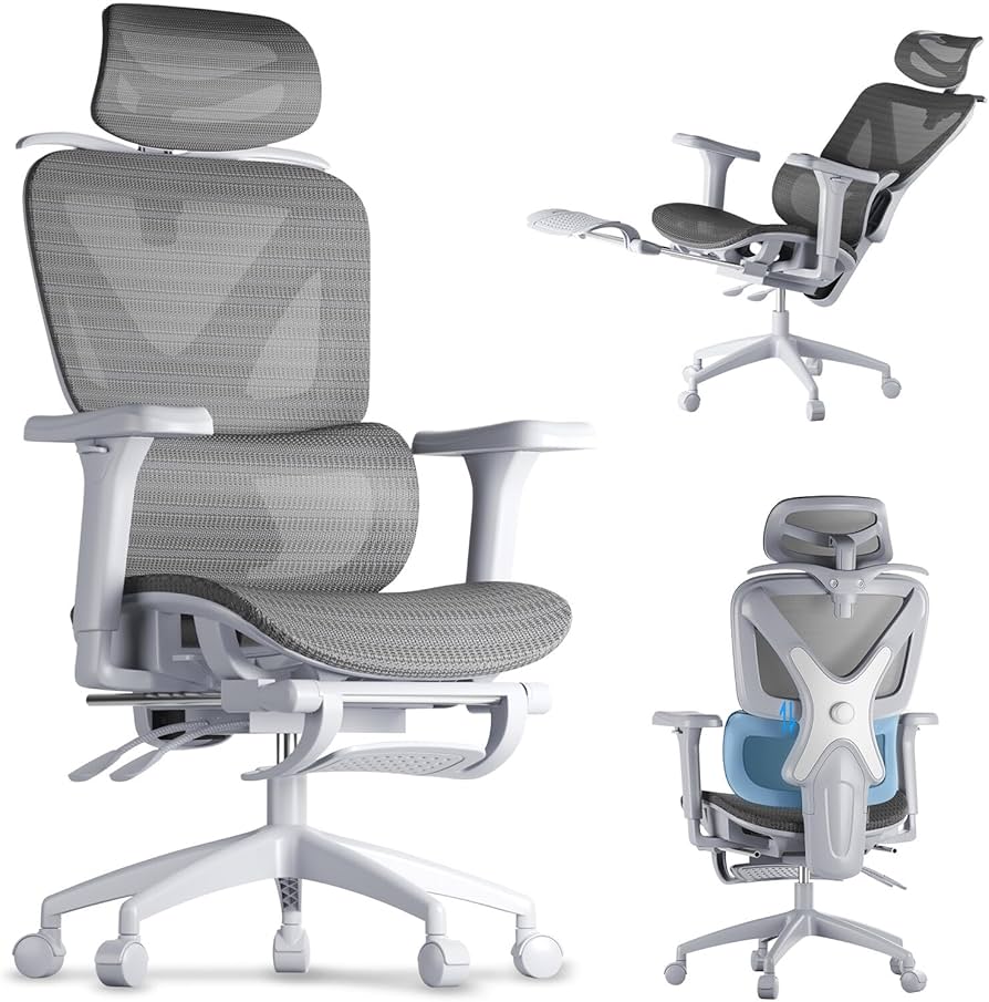 Amazon.co.jp: DEULUKO オフィスチェア メッシュ 人間工学 椅子 疲れ