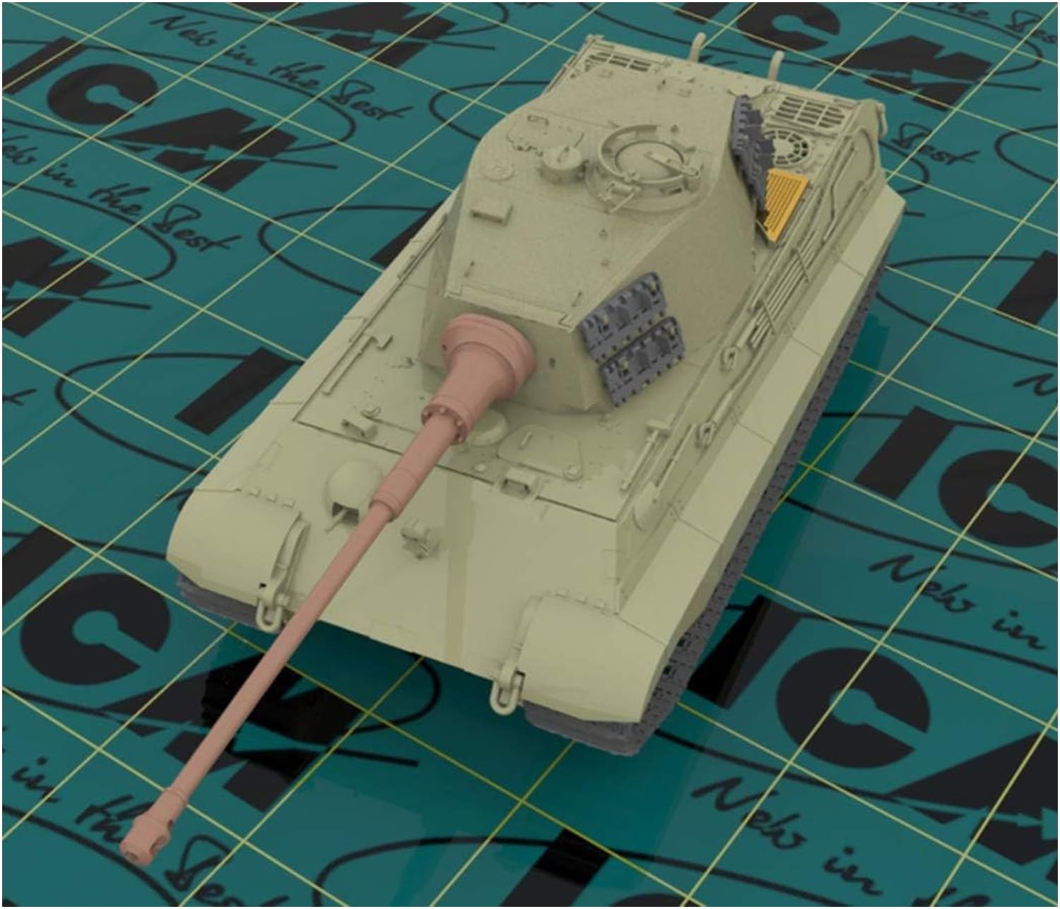 Amazon | アイシーエム ICM 1/35 ドイツ陸軍 キングタイガー後期型 w