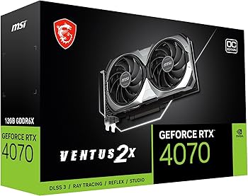 Amazon | MSI GeForce RTX 4070 VENTUS 2X E 12G OC 2ファン