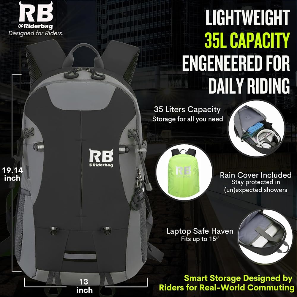 Amazon.com: Reflective Motorcycle Backpack – Hi Viz EDC Commuter