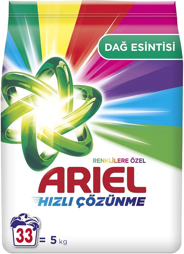 Ariel Dağ Esintisi Renklilere Özel 5 kg Hızlı Çözünme Toz Çamaşır