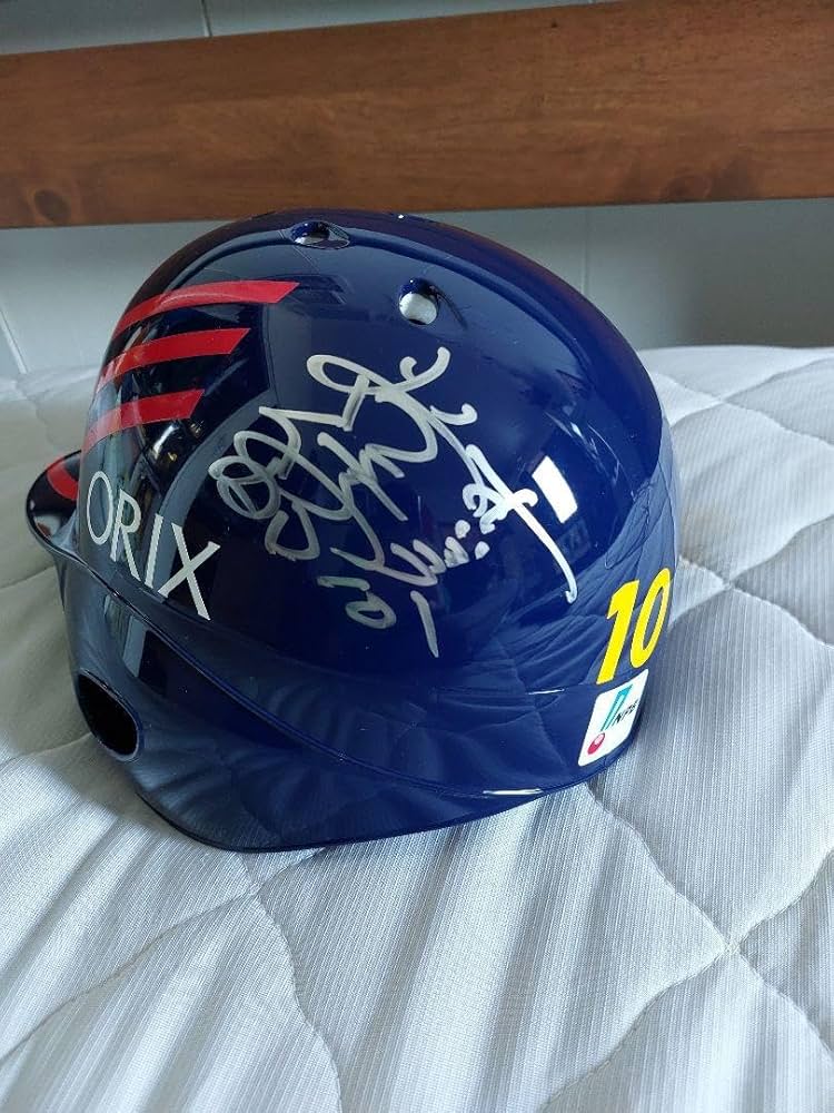 Amazon.co.jp: プロ野球 谷佳知 サイン ヘルメット オリックス