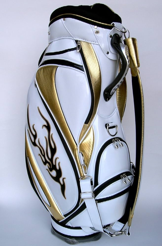 Amazon | オリジナルキャディバッグ FIREモデル（ホワイト／ゴールド