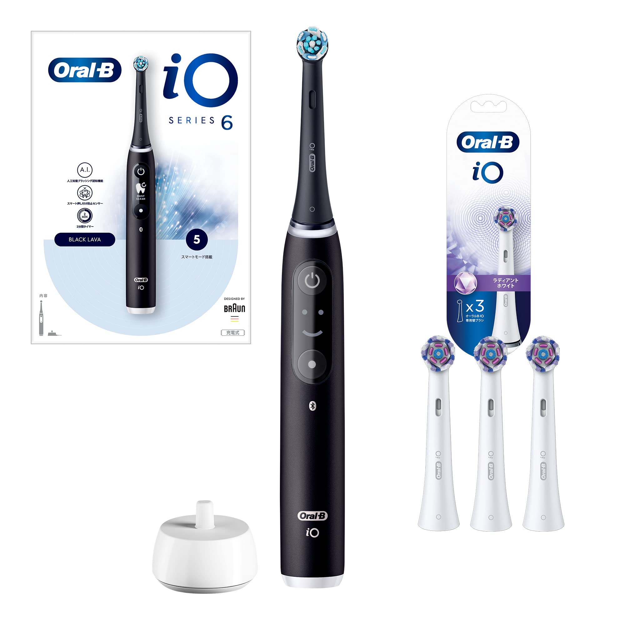Amazon.co.jp: 【Amazon.co.jp 限定】ブラウン オーラルB iO6 ブラック