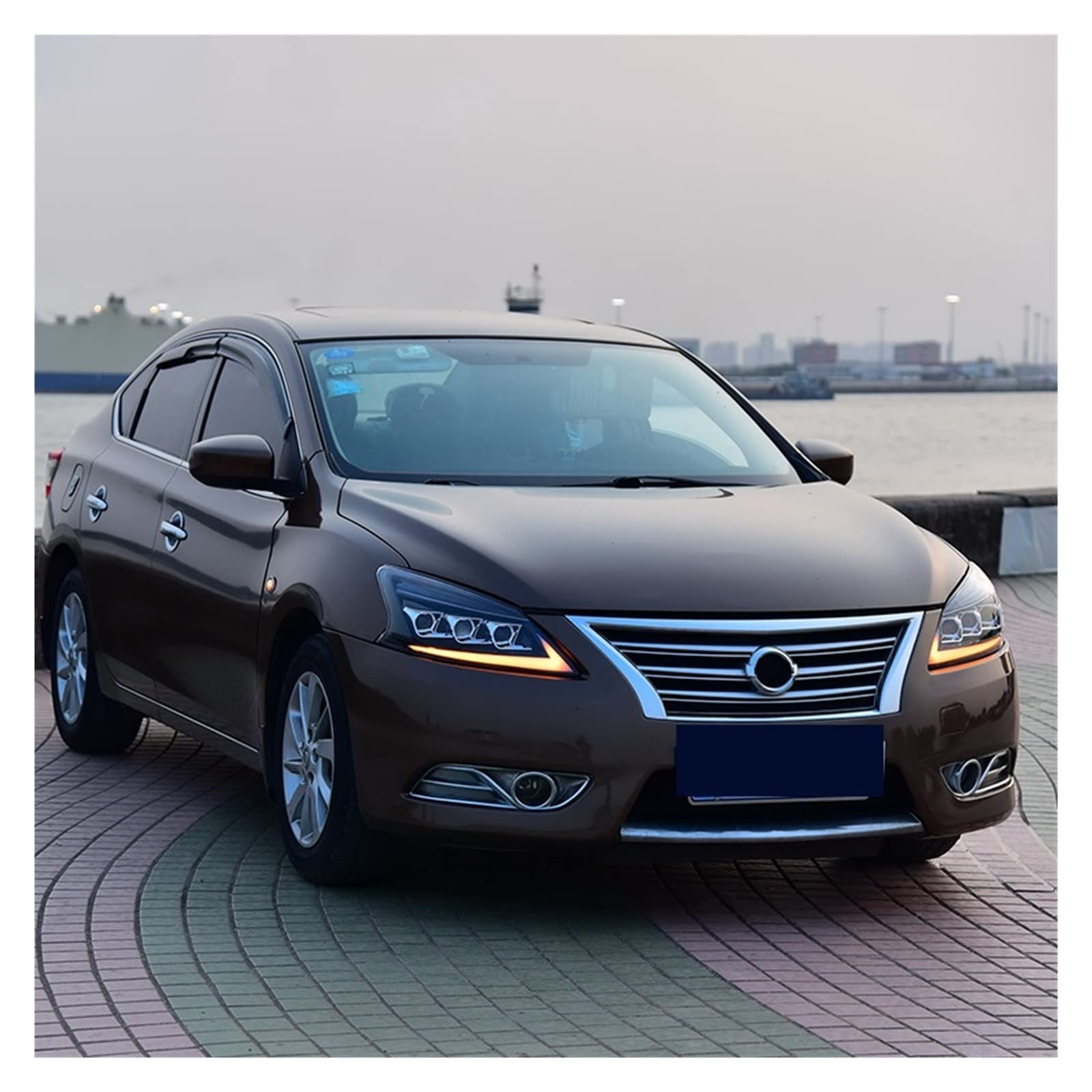 Amazon | ヘッドライトアセンブリと日産セントラ B17 2012-2015