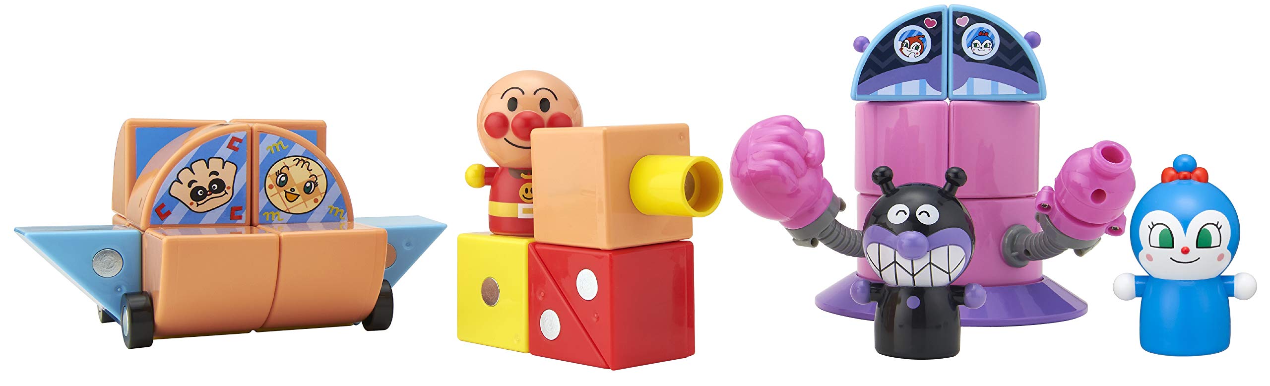 Amazon | アンパンマン 磁石でパチッと! ひらめきキューブ