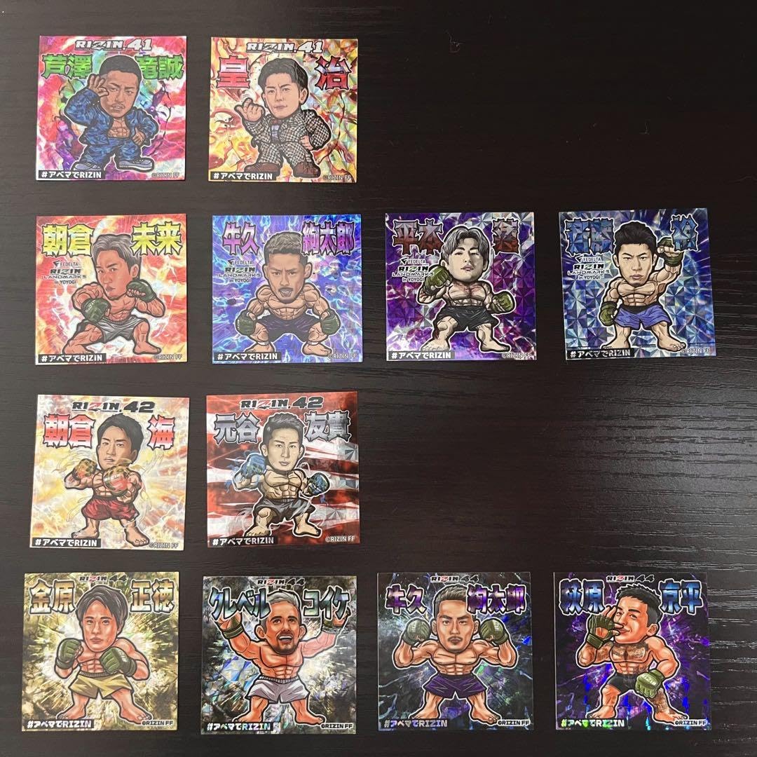 RIZIN シェイドゥラエフ シール ステッカー ビックリマン チョコ