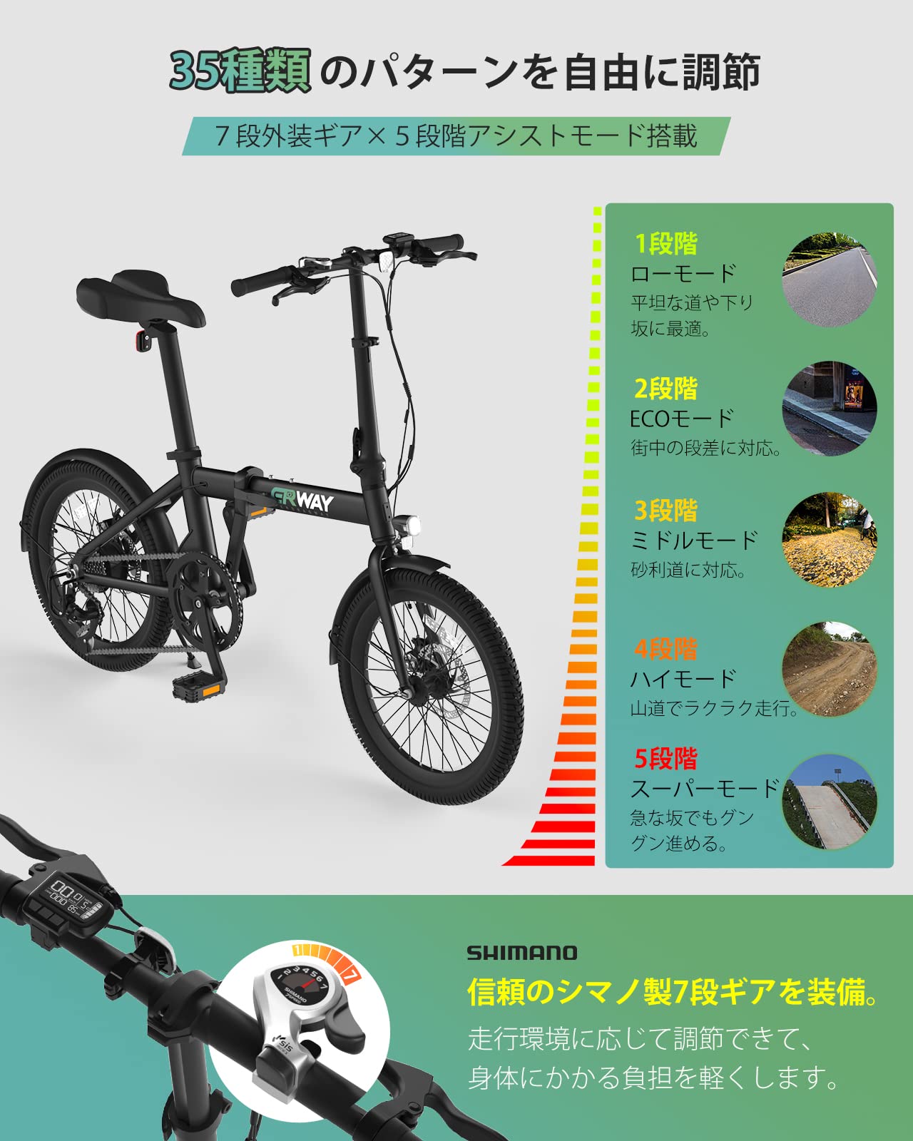 Amazon | endragway 電動自転車 折りたたみ 電動アシスト自転車 型式