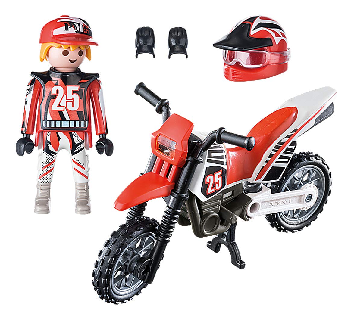 Amazon.com: PLAYMOBIL Special Plus 9357 Motocross Driver : Toys