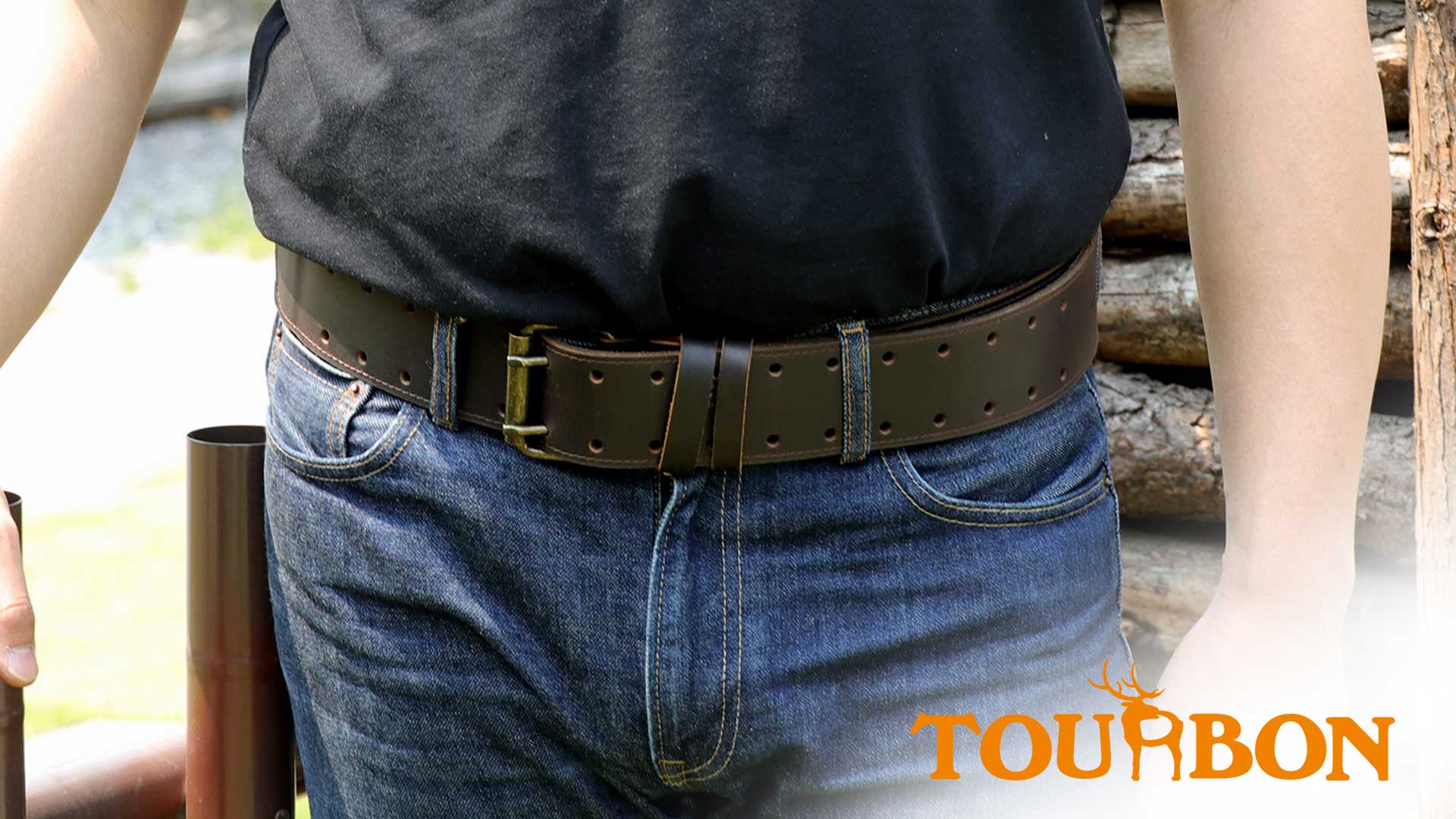 Amazon | [TOURBON] ベルト メンズ 大きいサイズ 作業用ベルト