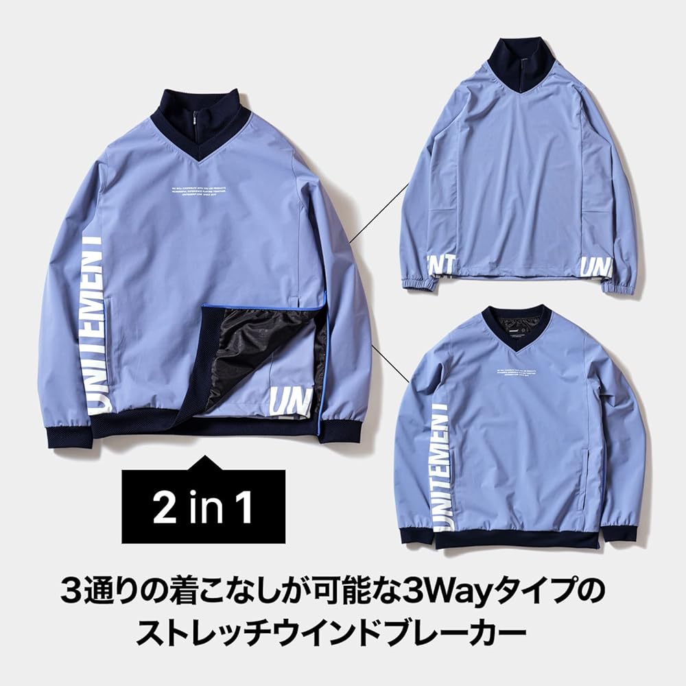 Amazon | [UNITEMENT] ゴルフウェア 3WAY ウィンドブロックジャケット