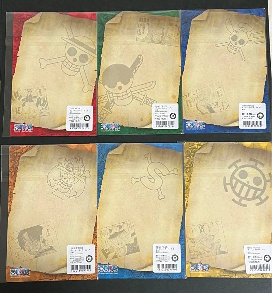 Amazon.co.jp: ワンピース ポートレートカード ルフィ ゾロ サンジ