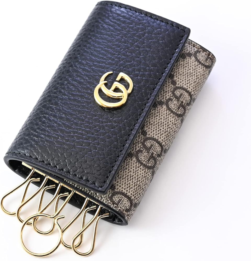 Amazon | [グッチ] キーケース プチ マーモント ダラーカーフ ダブルG