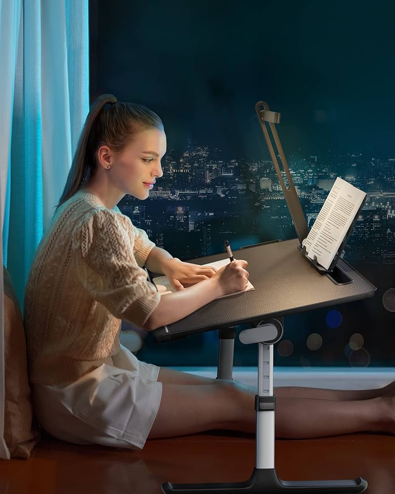 Amazon.co.jp: SAIJI ラップデスク 折りたたみテーブル LEDライト付け