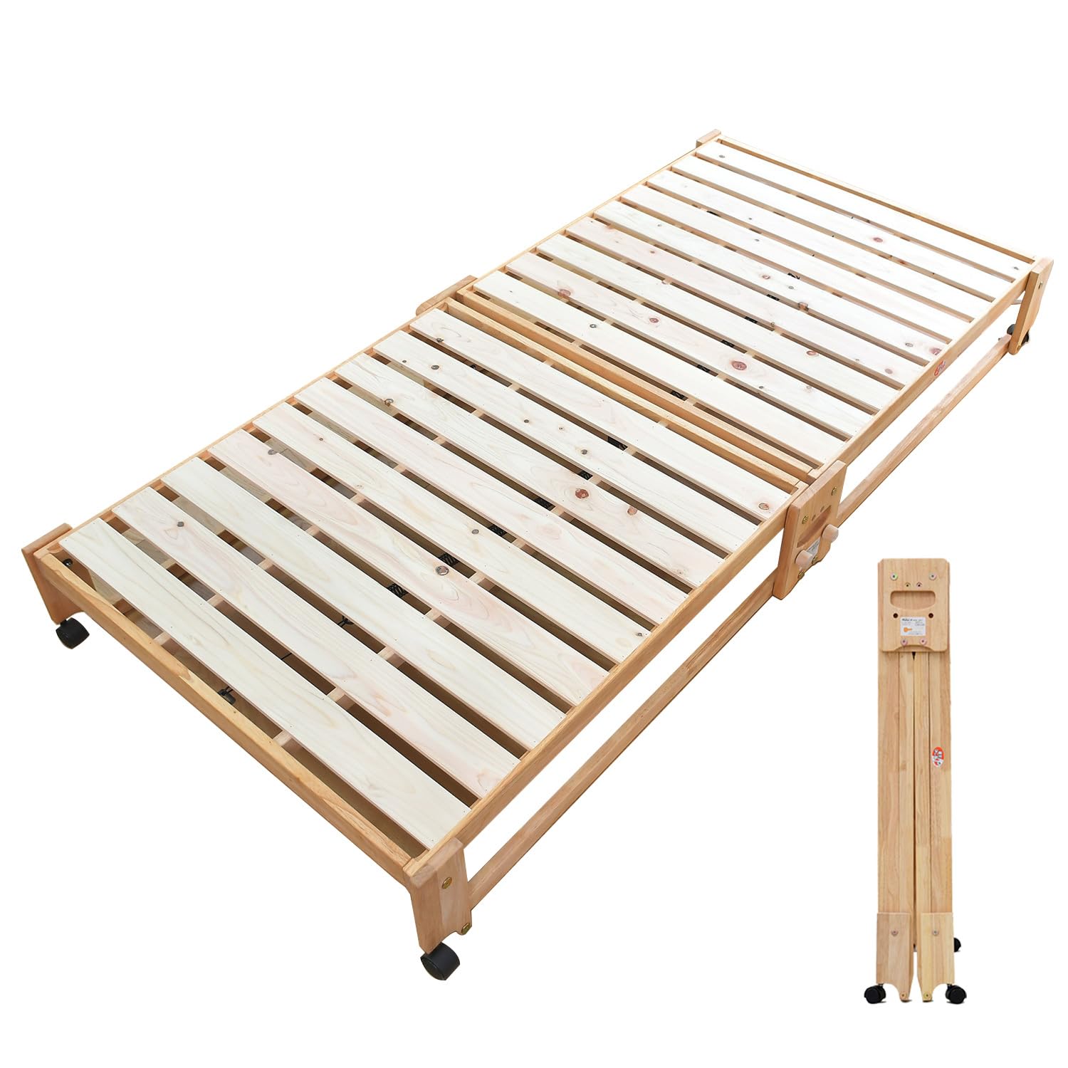 Amazon｜中居木工 すのこベッド 折りたたみベッド 国産 床板は日本製の