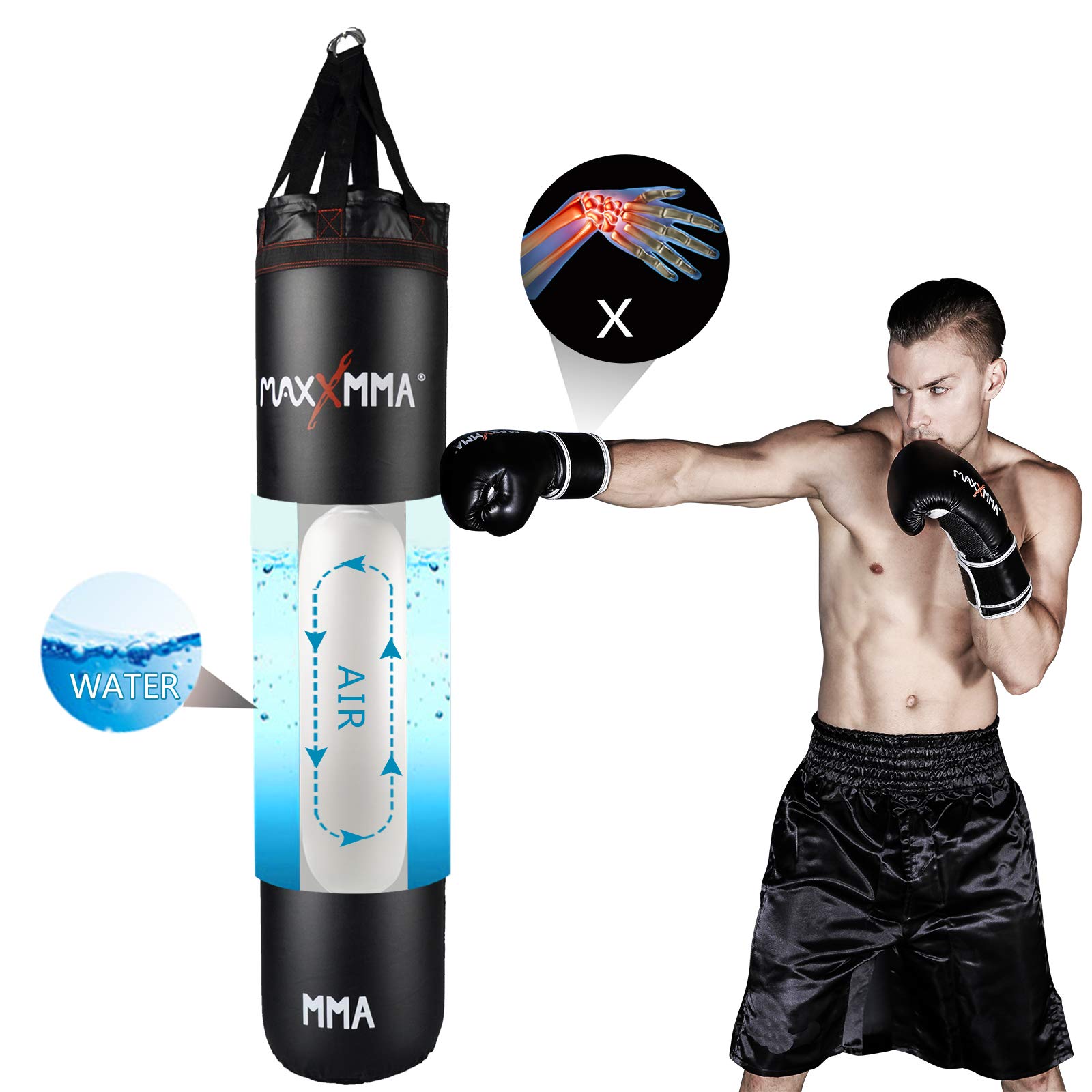 Amazon | MaxxMMA サンドバッグ ウォーター＆エアーヘビーバッグ 重量