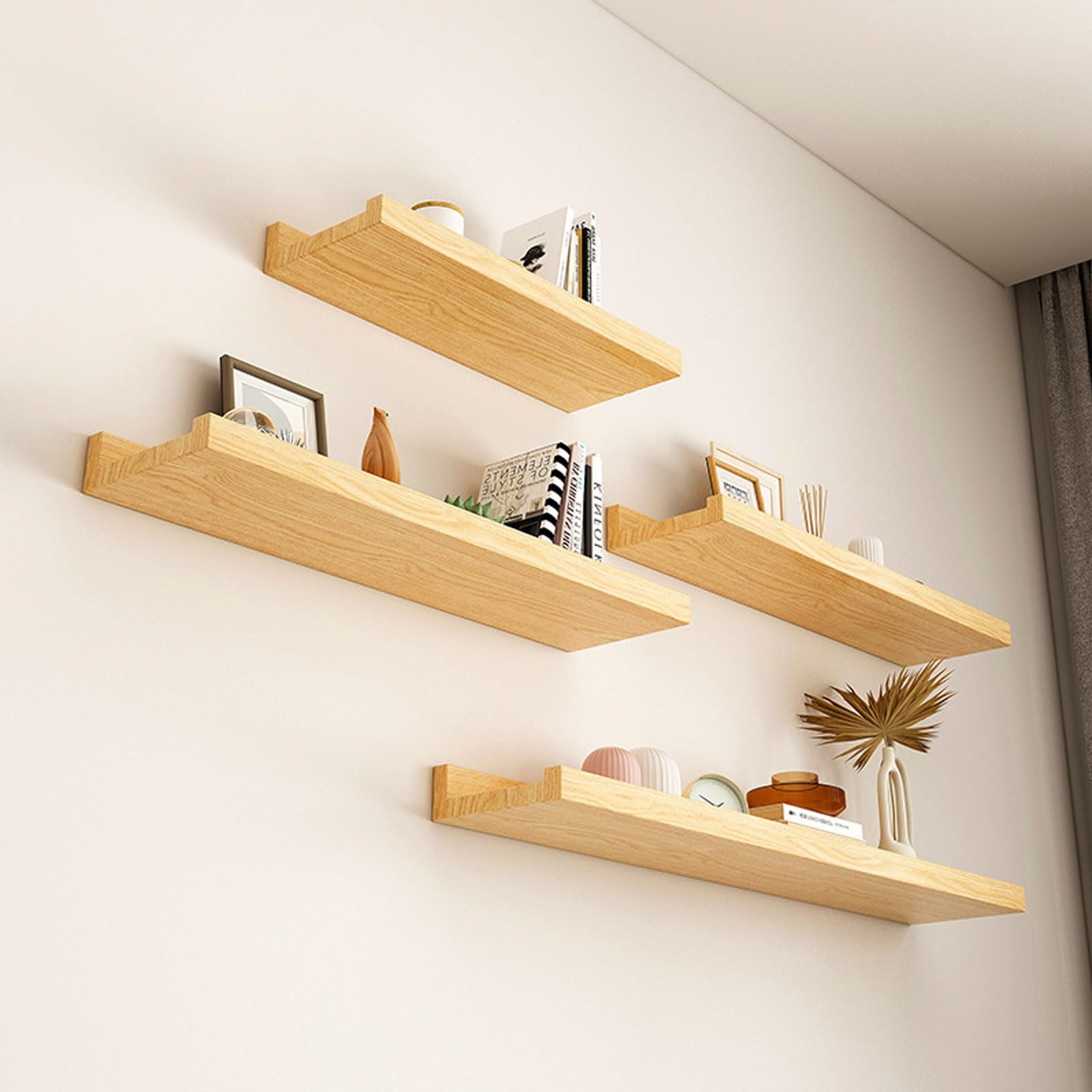 Amazon｜壁掛け棚 奥行き12cm 幅30/60/90cm 棚 壁掛けラック ウォール
