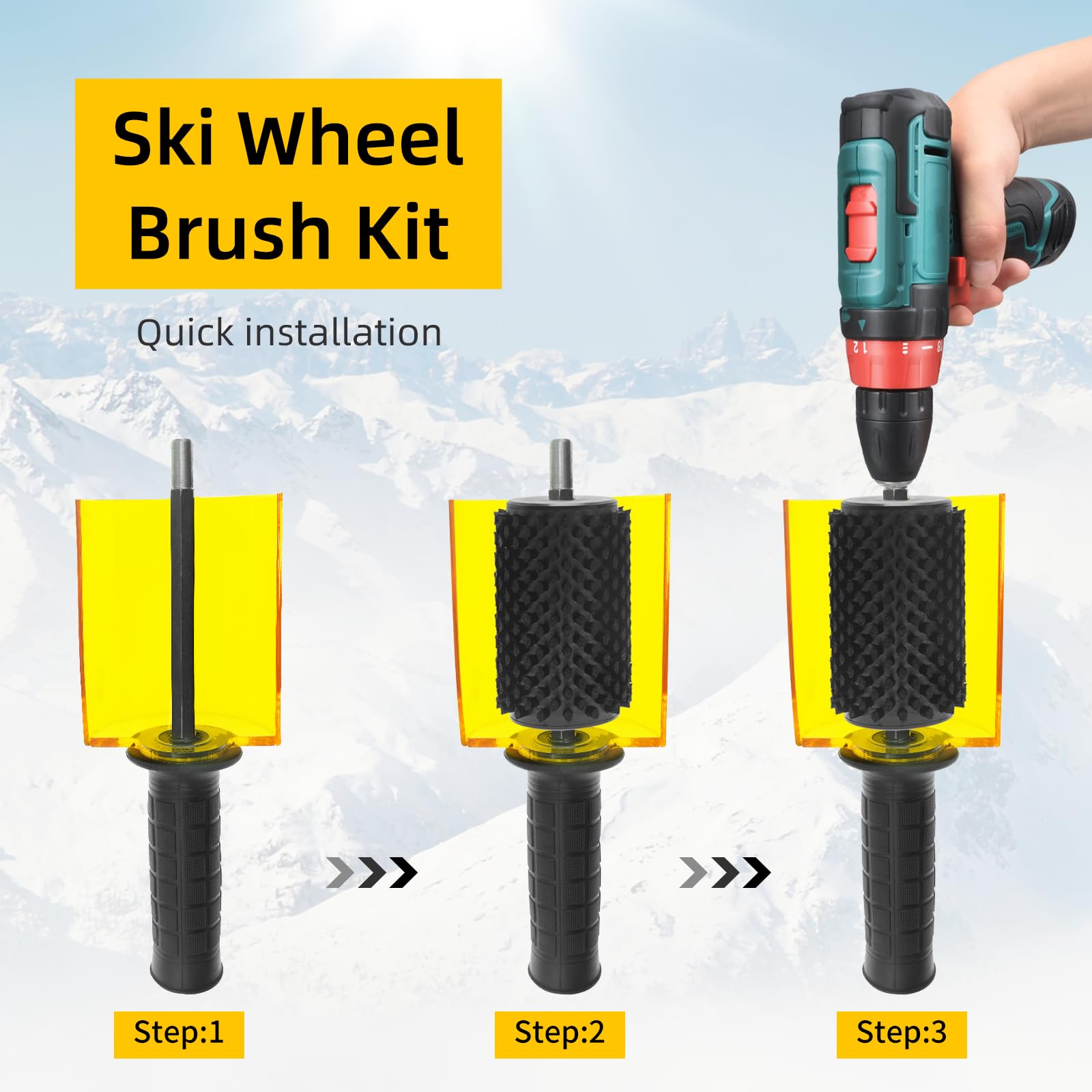 Amazon | ETOUPA スキーロトブラシキット ロトブラシハンドル車軸