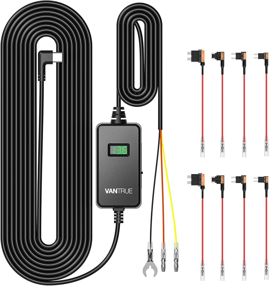 Amazon.co.jp: VANTRUE VP05 直結電源ケーブル ディスプレイ搭載 電圧