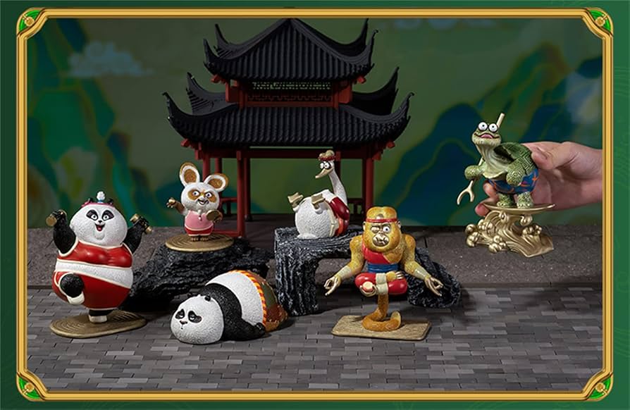 カンフーパンダ フィギュア(ブロンズ)之阿宝不愁吃 カンフーパンダ