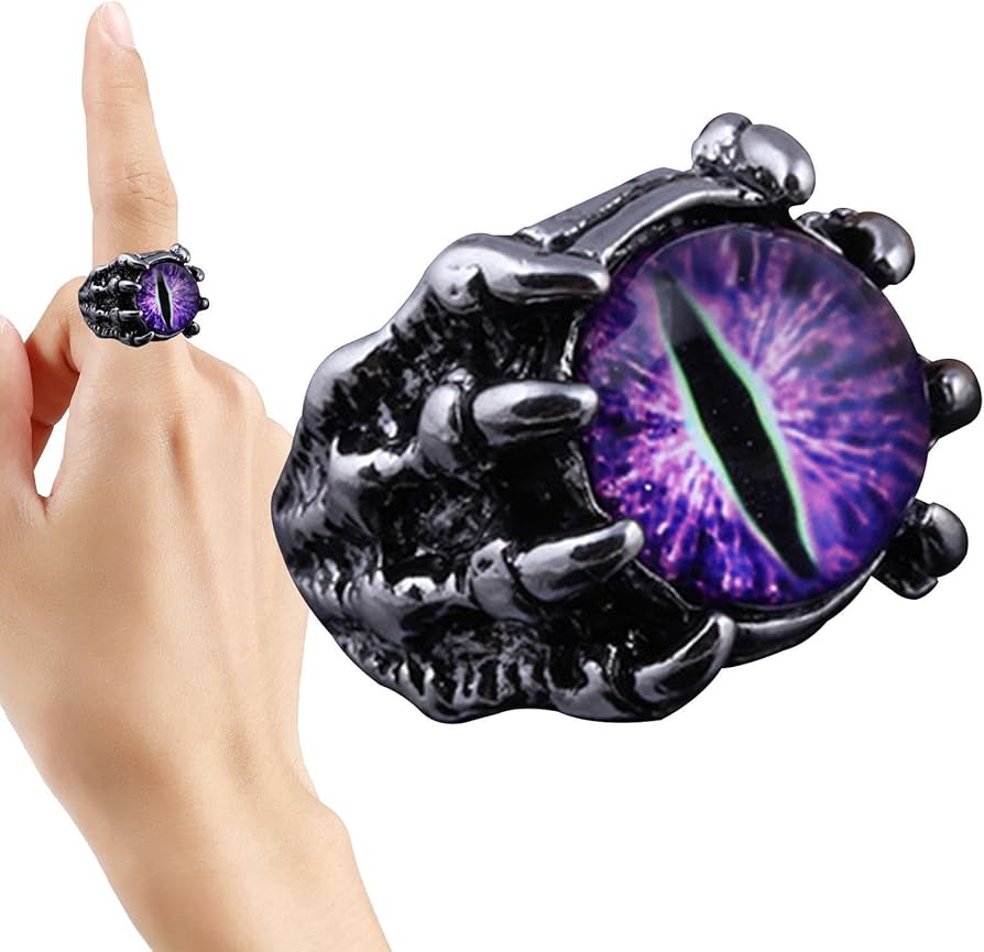 Amazon.co.jp: [ZORZA] 邪眼の指輪 | ゴシッククローアイパンクデビル