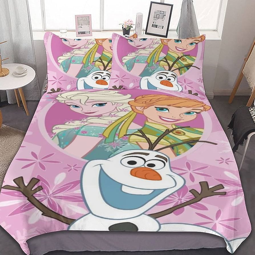 Amazon｜ディズニー アナと雪の女王 布団カバー 3点セット シングル