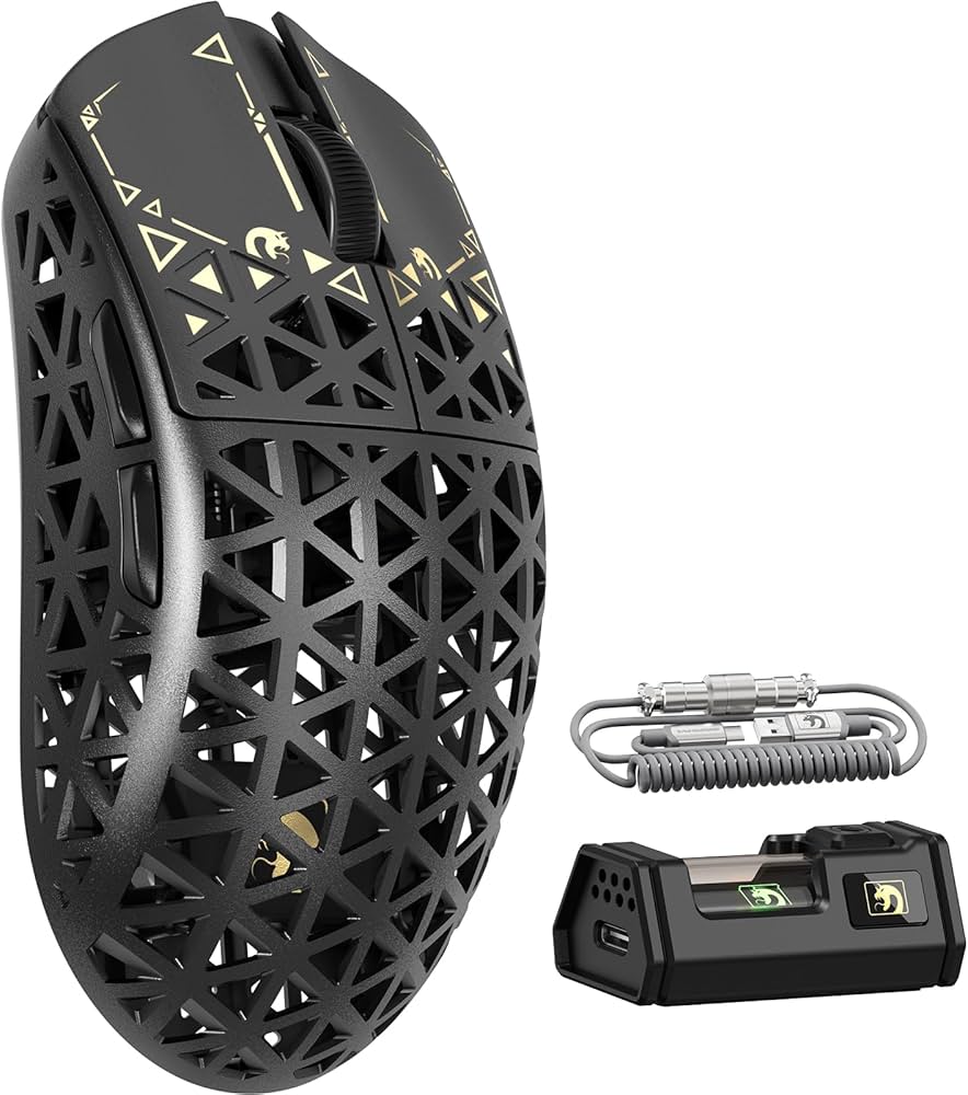 Amazon | MAMBASNAKE M5Ultra ゲーミングマウス 8K カーボンファイバー