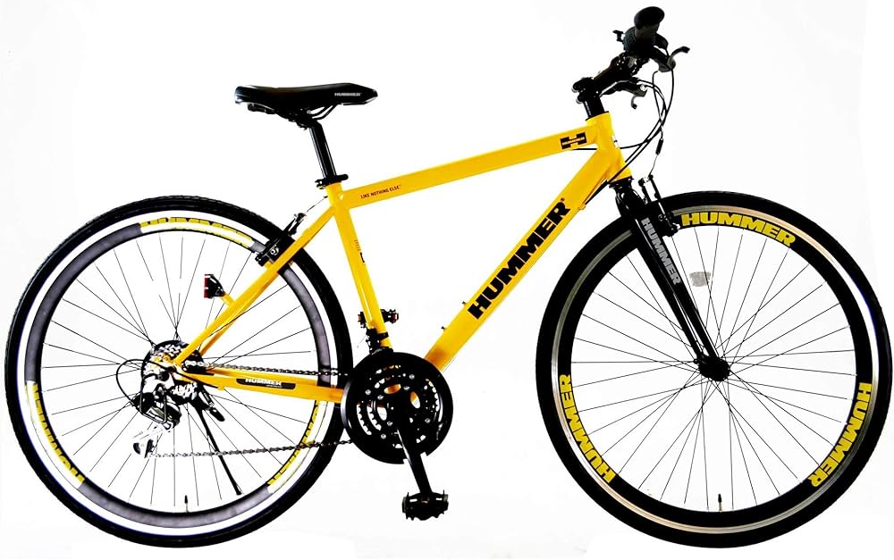 Amazon | ハマー(HUMMER) CRB7018DR イエロー クロスバイク HUMMERロゴ