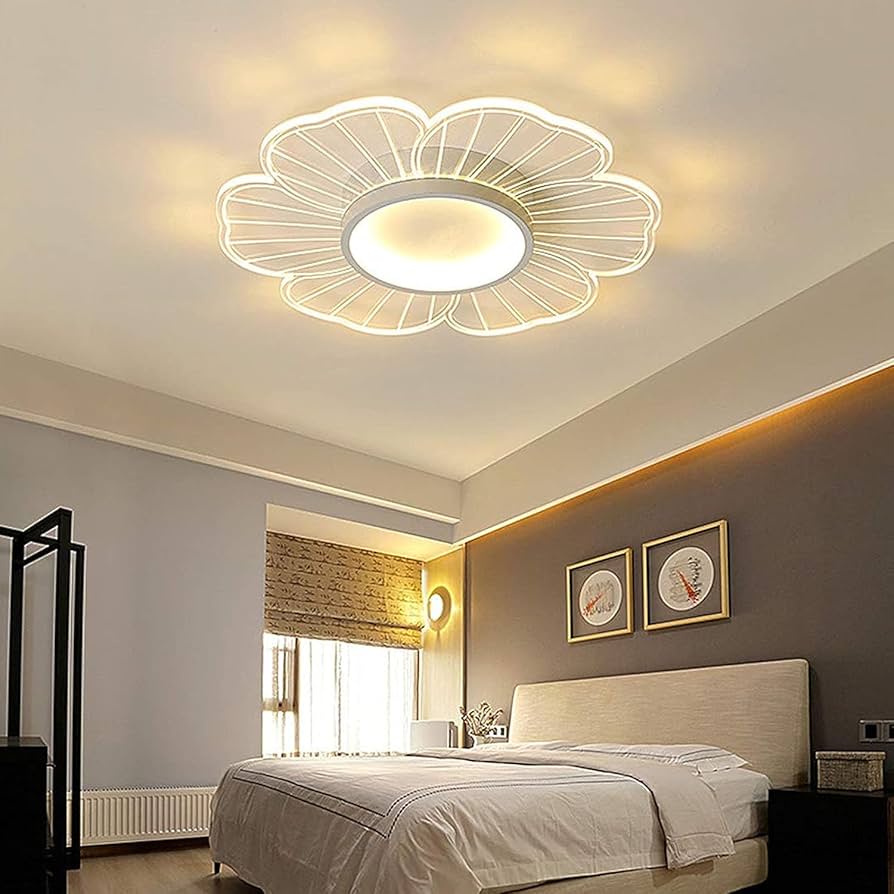 Amazon.co.jp : 天井照明 シーリングライト 北欧風 花形 照明器具 工事