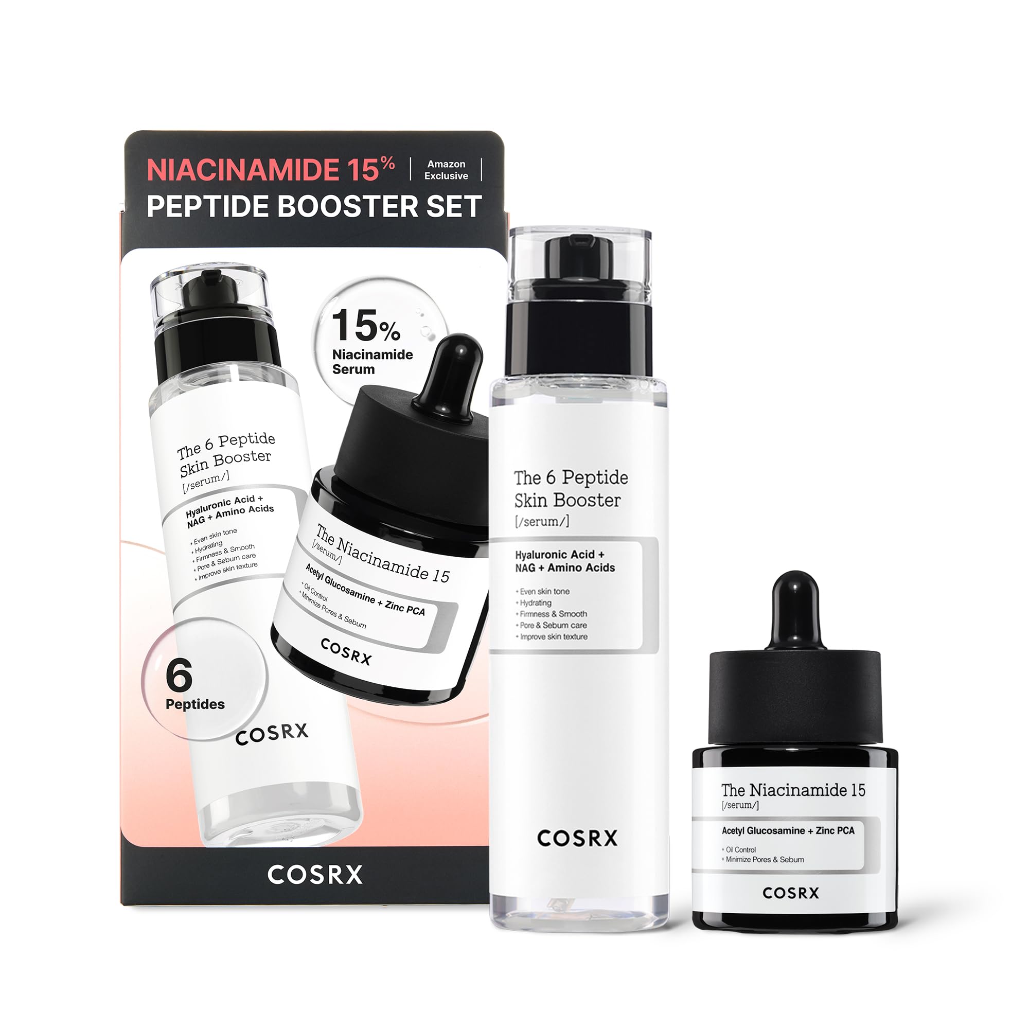 Amazon.com: COSRX Niacinamide 15% Peptide Booster Set - Amazon