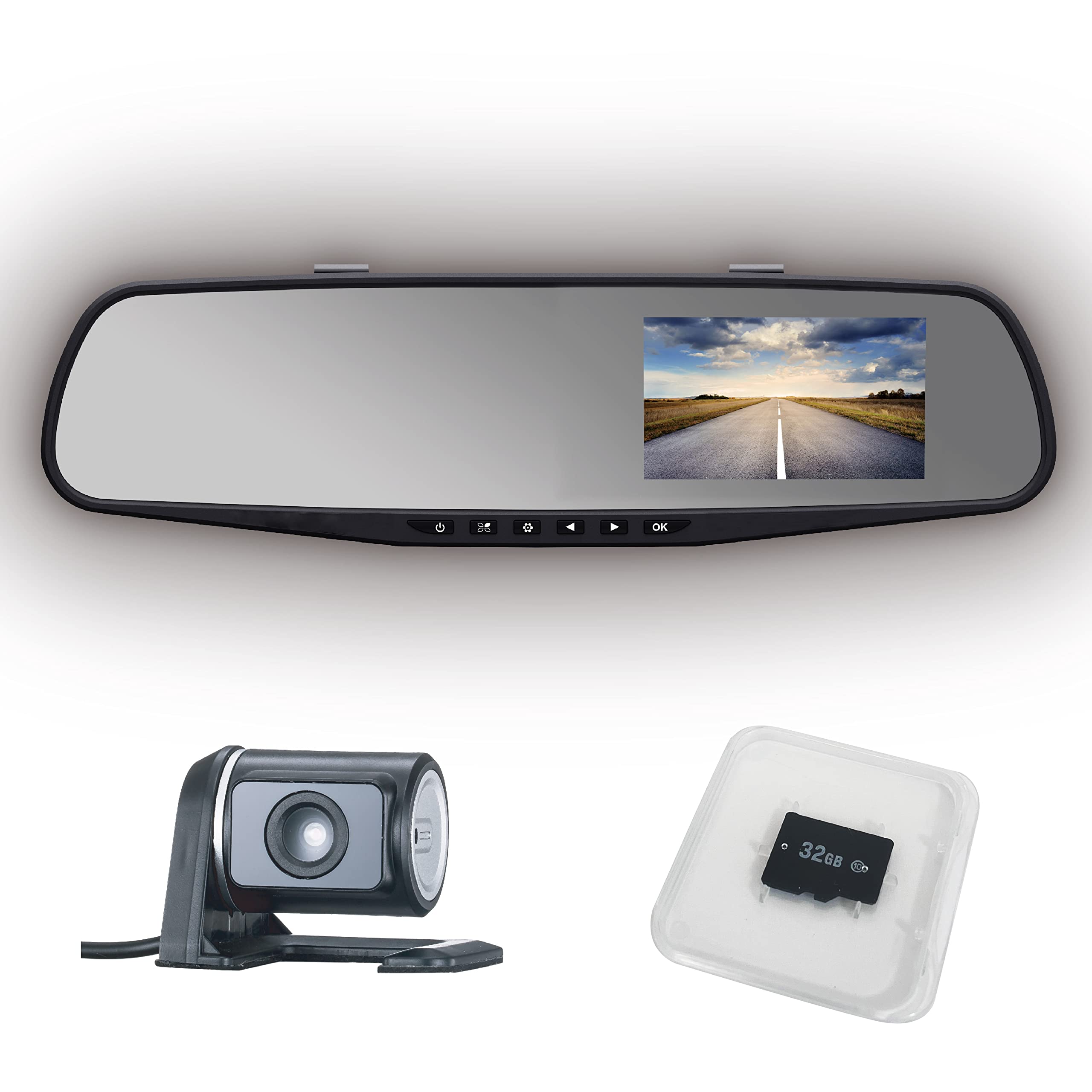 OKYES ドライブレコーダー ミラー型 micro SD 付属 Amazon.co.jp