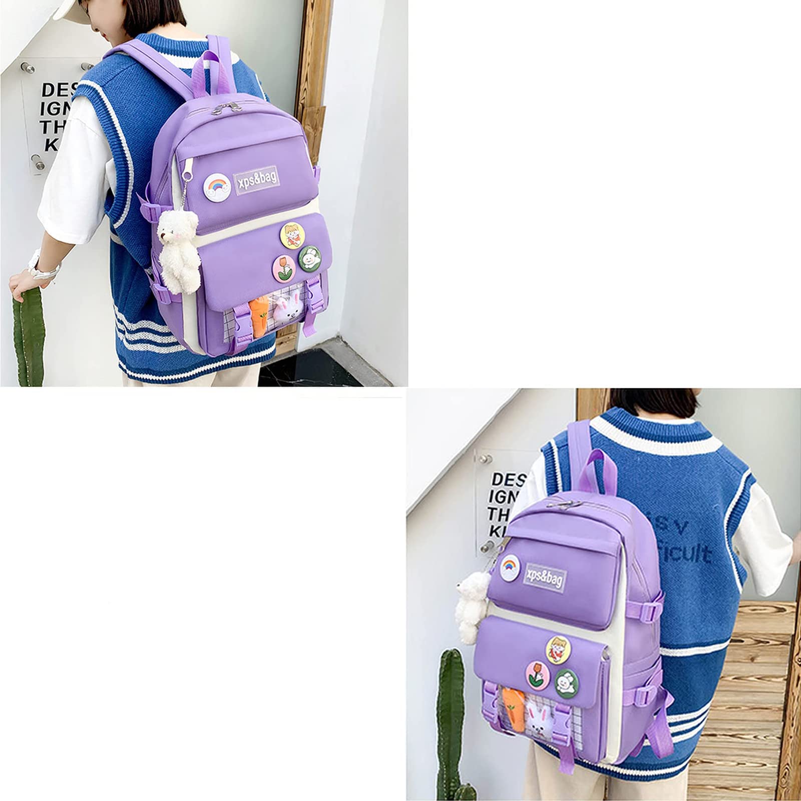 Amazon.co.jp: リュックサックセット、ピンとアクセサリー付き4個