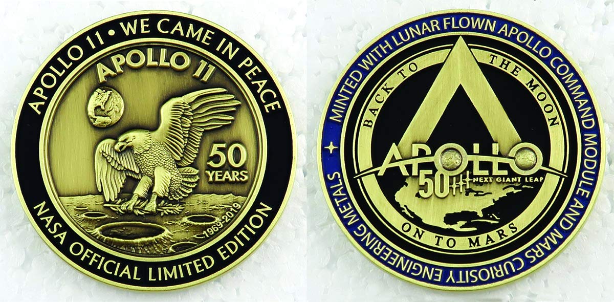 Amazon.com: NASA Apollo 11 Medallion 50th Anniversary Contains