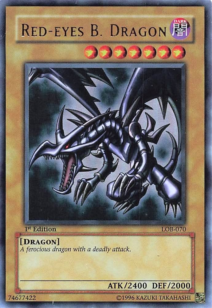 Amazon.co.jp: 遊戯王カード 英語版 RED-EYES B.DRAGON 真紅眼の黒竜